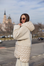 Демисезонная куртка Mila Nova К-323 молоко — изображение 3