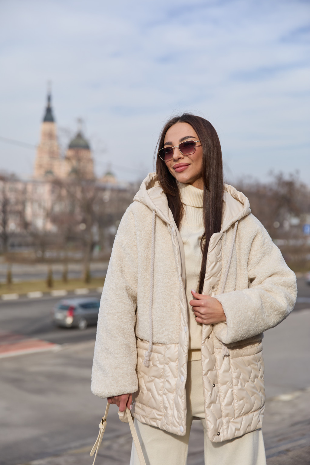 Демисезонная куртка Mila Nova К-323 молоко — изображение 4