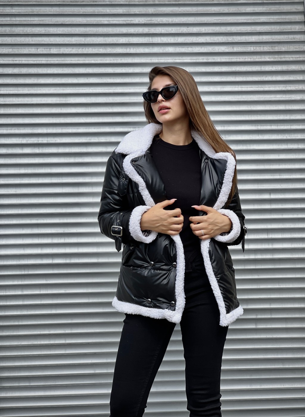 Демисезонная Куртка Mila Nova К-254 черный — изображение 2