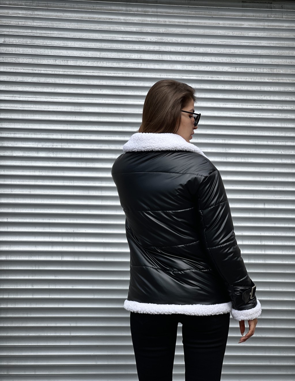 Демисезонная Куртка Mila Nova К-254 черный — изображение 5