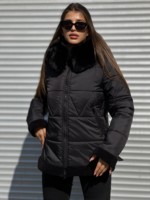 Зимняя куртка Mila Nova К-291 черный+черный