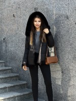 Зимняя куртка Mila Nova К-291 черный+черный — изображение 2