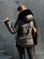 Зимняя куртка Mila Nova К-291 черный+черный — изображение 5