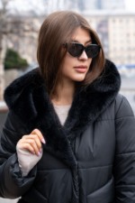 Зимняя куртка Mila Nova К-301 черный — изображение 4