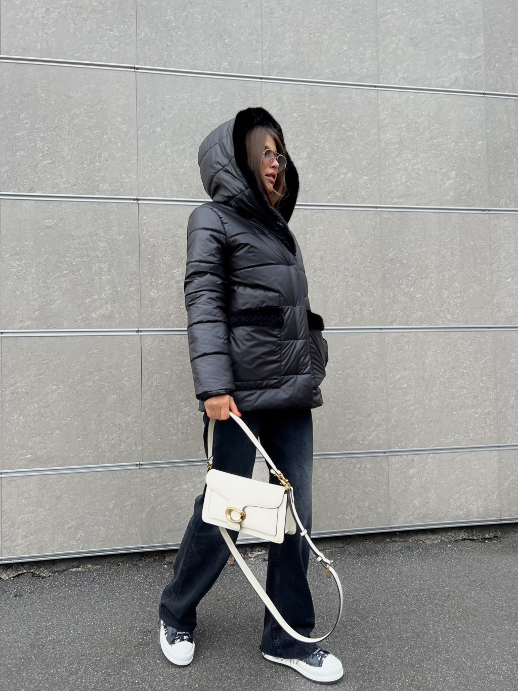 Зимняя куртка Mila Nova К-301 черный — изображение 5