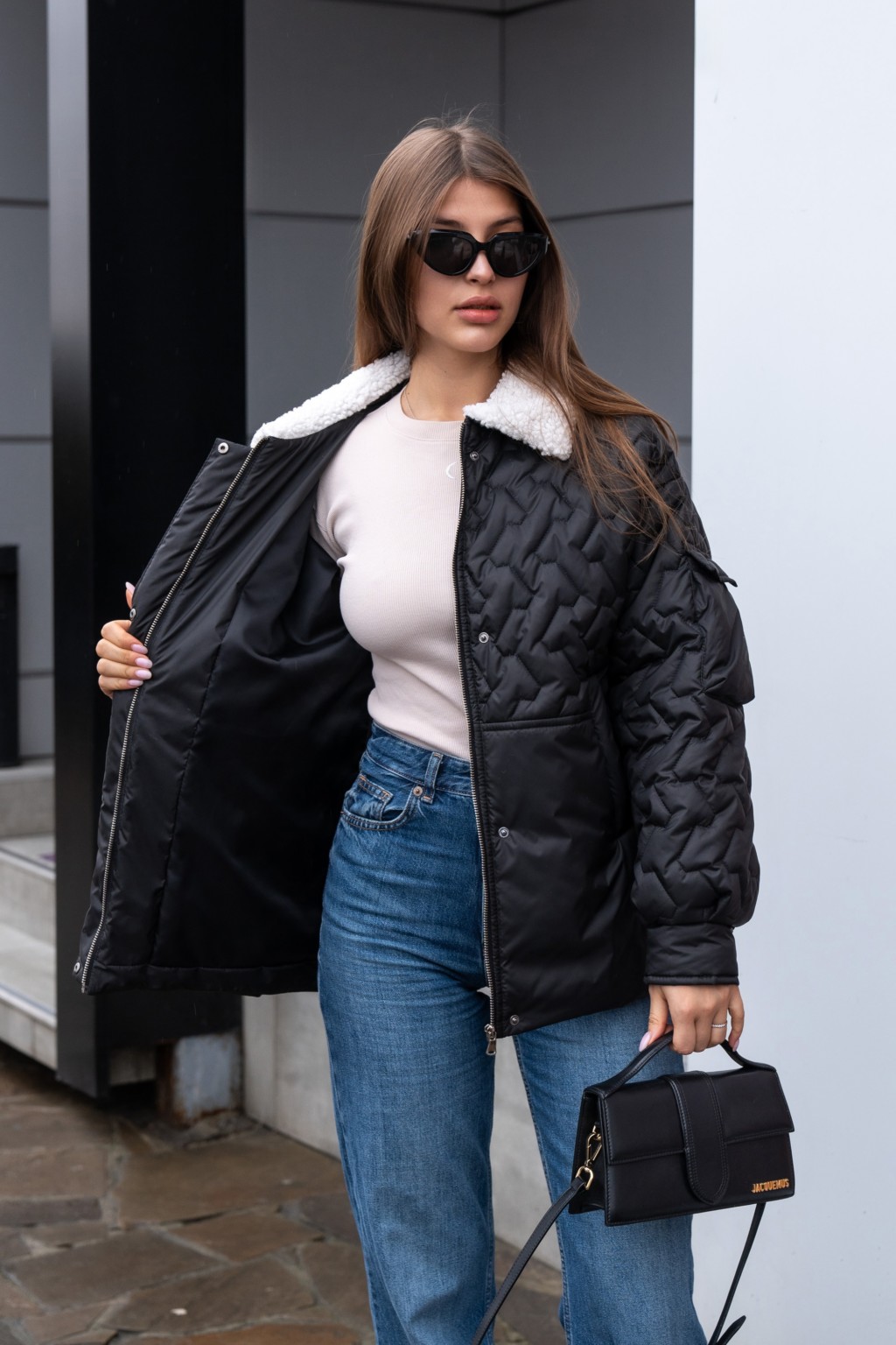 Демисезонная куртка Mila Nova К-309 черный — изображение 3