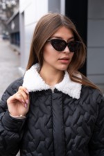 Демисезонная куртка Mila Nova К-309 черный — изображение 5