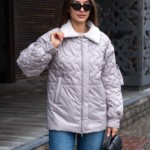 Демисезонная куртка Mila Nova К-309 серый