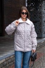 Демисезонная куртка Mila Nova К-309 серый