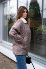 Демисезонная куртка Mila Nova К-309 капучино — изображение 2