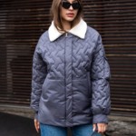 Демисезонная куртка Mila Nova К-309 сиреневый