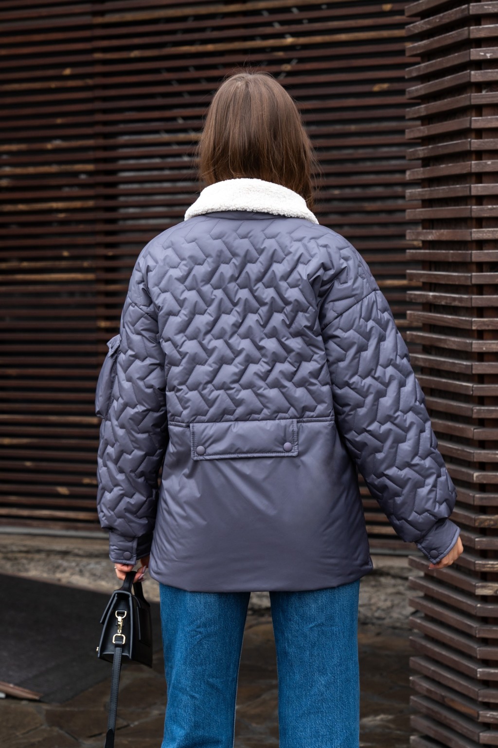 Демисезонная куртка Mila Nova К-309 сиреневый — изображение 3