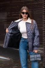 Демисезонная куртка Mila Nova К-309 сиреневый — изображение 2