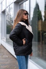 Демисезонная куртка Mila Nova К-311 черный — изображение 6