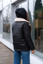 Демисезонная куртка Mila Nova К-311 черный — изображение 5