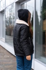 Демисезонная куртка Mila Nova К-311 черный — изображение 4