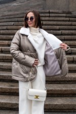 Демисезонная куртка Mila Nova К-311 бронзовый — изображение 4