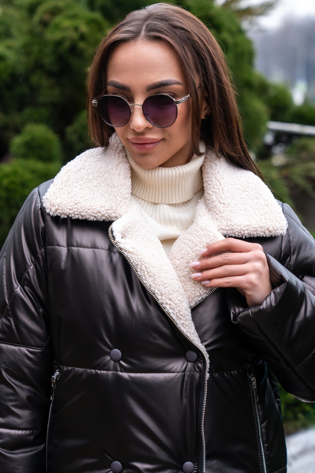 Демисезонная куртка Mila Nova К-311 шоколад — изображение 5