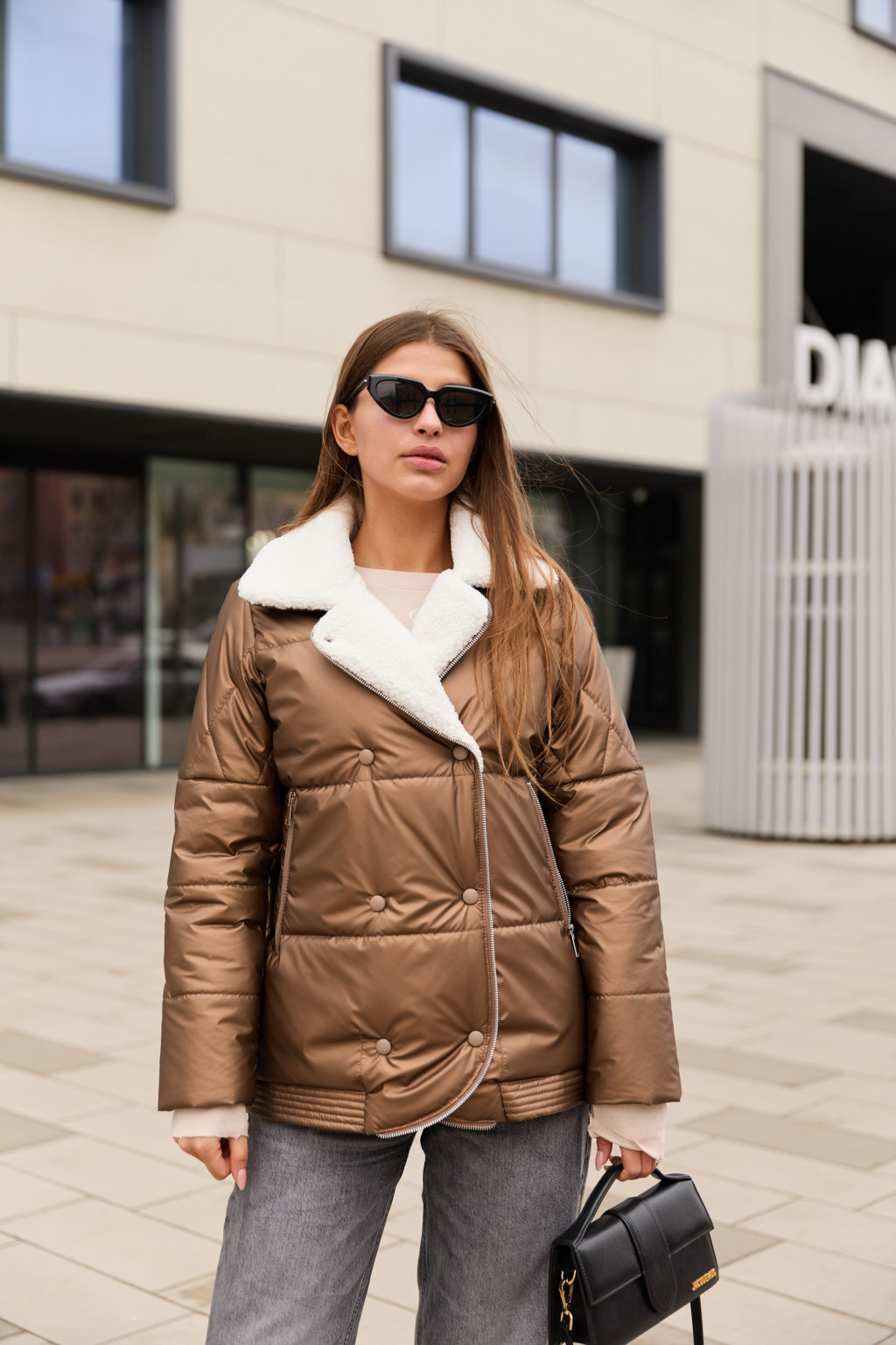 Демисезонная куртка Mila Nova К-311 медный — изображение 5