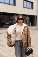 Демисезонная куртка Mila Nova К-311 медный — изображение 4