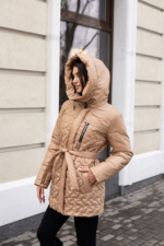 Демисезонная куртка Mila Nova К-320 кемел — изображение 3