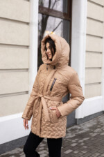 Демисезонная куртка Mila Nova К-320 кемел — изображение 3