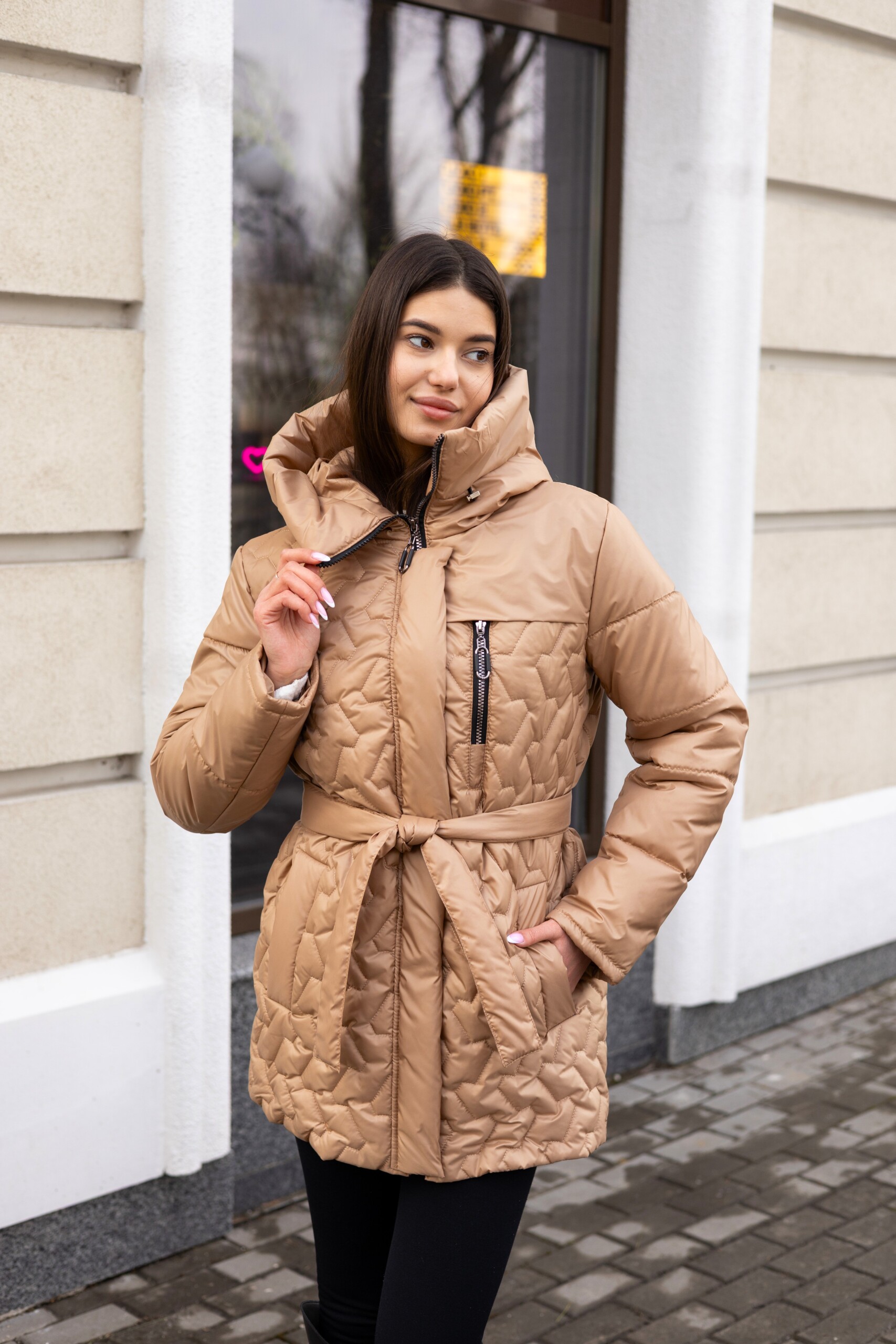 Демисезонная куртка Mila Nova К-320 кемел