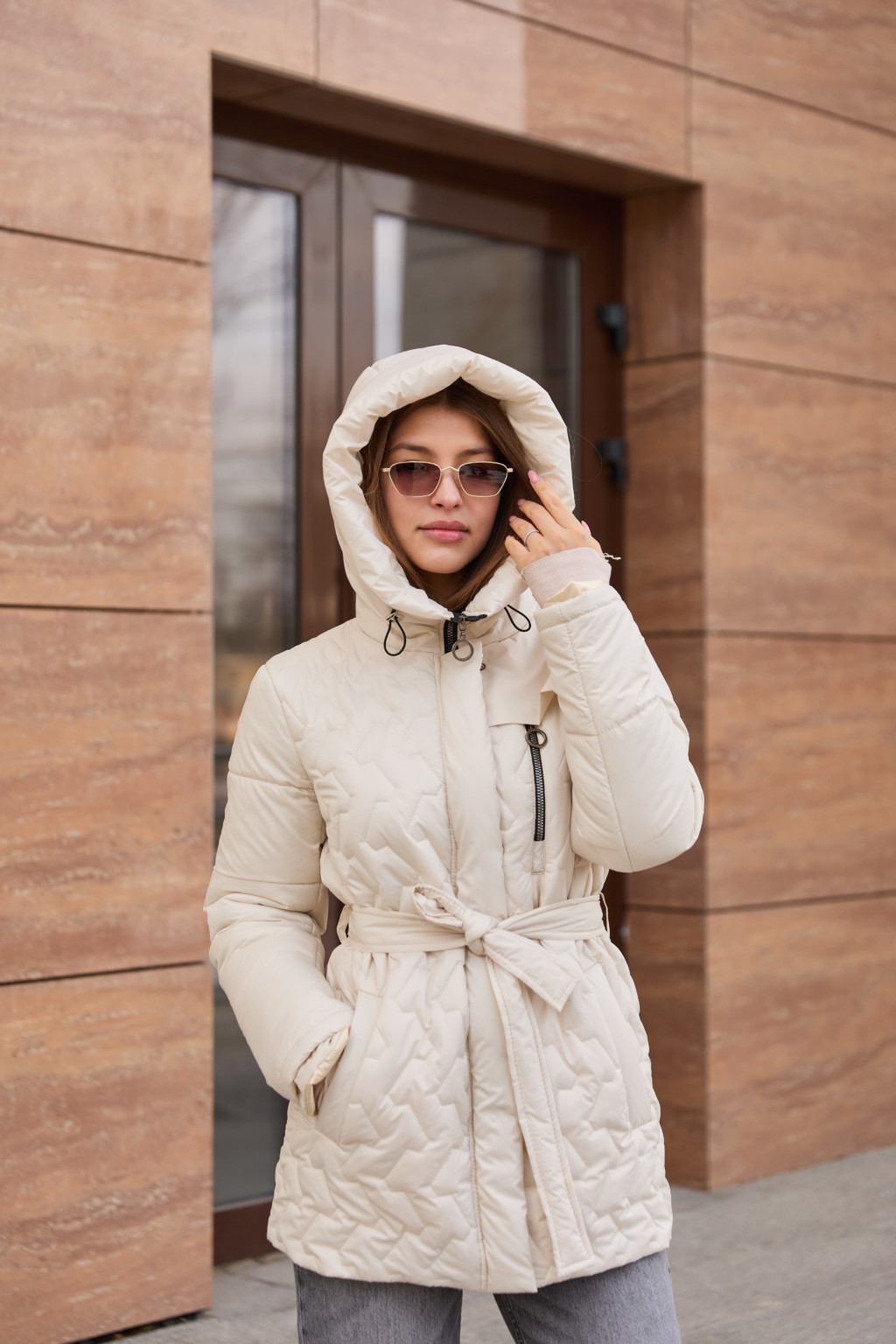 Демисезонная куртка Mila Nova К-320 молоко — изображение 2