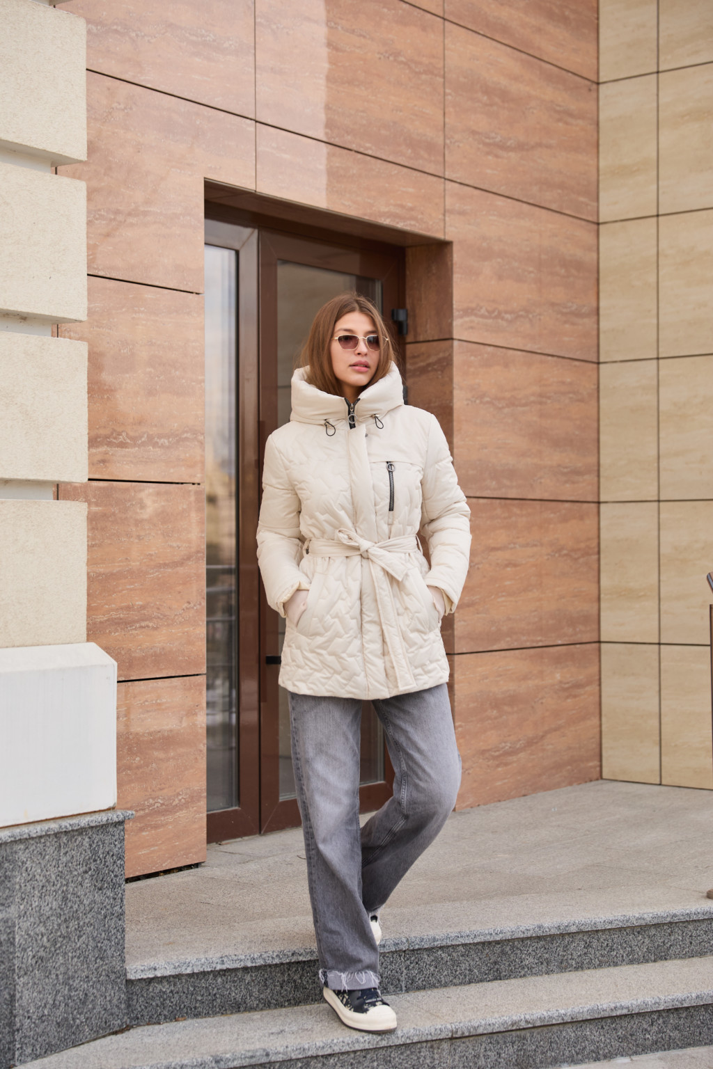 Демисезонная куртка Mila Nova К-320 молоко — изображение 3