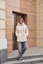 Демисезонная куртка Mila Nova К-320 молоко — изображение 3