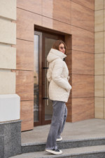 Демисезонная куртка Mila Nova К-320 молоко — изображение 4