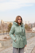 Демисезонная куртка Mila Nova К-320 оливка