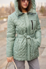 Демисезонная куртка Mila Nova К-320 оливка — изображение 5