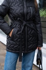Демисезонная куртка Mila Nova К-320 черный — изображение 6