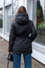 Демисезонная куртка Mila Nova К-320 черный — изображение 2