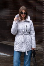 Демисезонная куртка Mila Nova К-320 серый