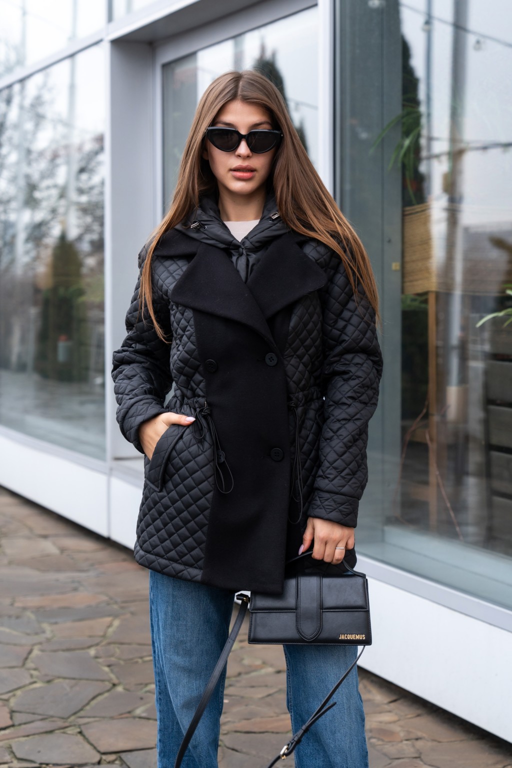 Демисезонная куртка Mila Nova К-316 черный — изображение 5