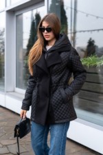 Демисезонная куртка Mila Nova К-316 черный — изображение 9