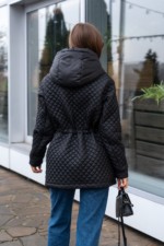 Демисезонная куртка Mila Nova К-316 черный — изображение 8