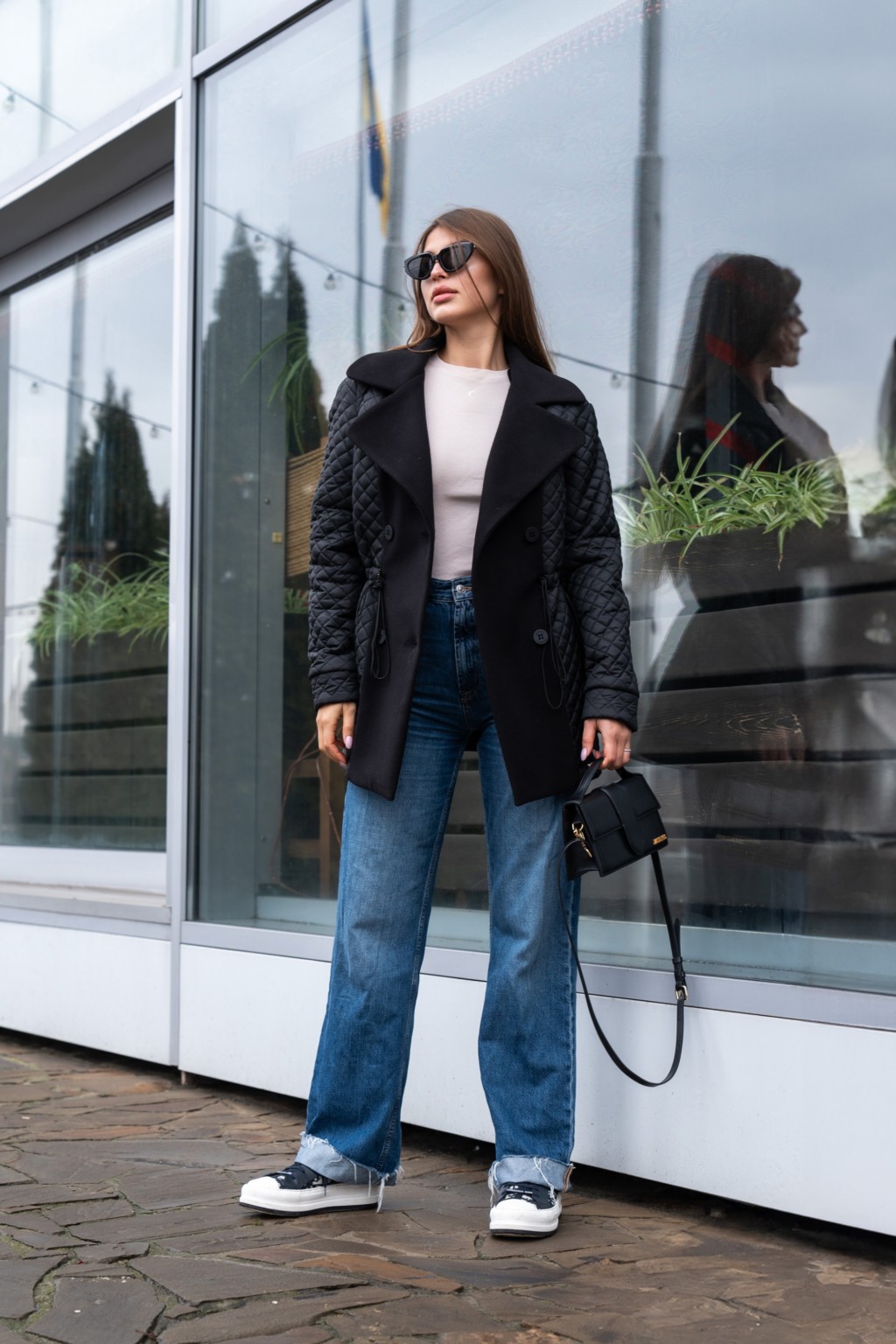 Демисезонная куртка Mila Nova К-316 черный — изображение 3