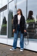 Демисезонная куртка Mila Nova К-316 черный — изображение 3