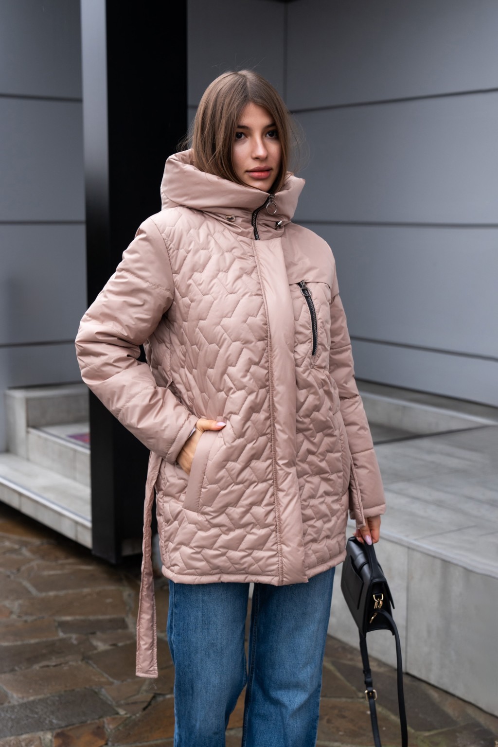 Демисезонная куртка Mila Nova К-320 кемел — изображение 6