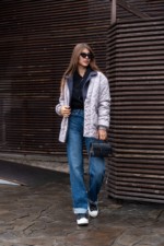 Демисезонная куртка Mila Nova К-317 серый — изображение 6