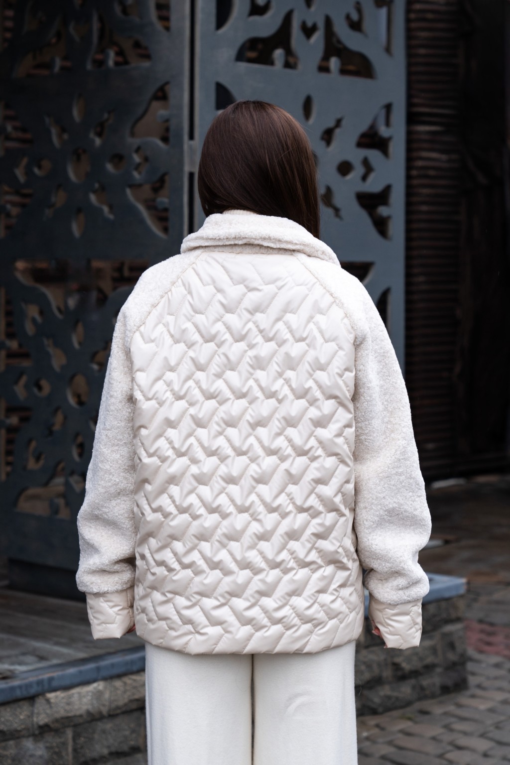 Демисезонная куртка Mila Nova К-308 молоко — изображение 2