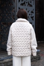 Демисезонная куртка Mila Nova К-308 молоко — изображение 2