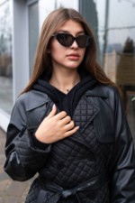 Демисезонное Пальто Mila Nova ПВ-184ст черный — изображение 2