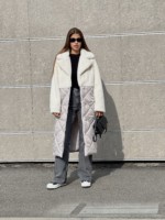 Зимнее пальто Mila Nova ПВ-333 молоко — изображение 3