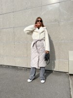 Зимнее пальто Mila Nova ПВ-333 молоко — изображение 6