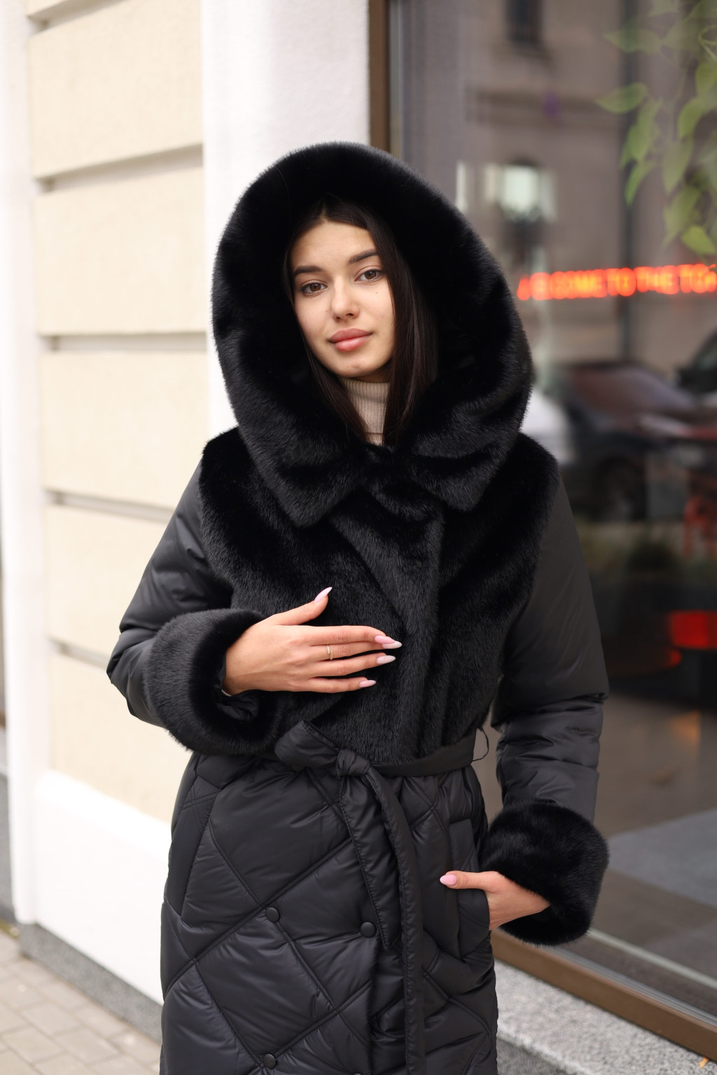 Зимнее пальто Mila Nova ПВ-335черный — изображение 2