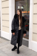 Зимнее пальто Mila Nova ПВ-335черный — изображение 5